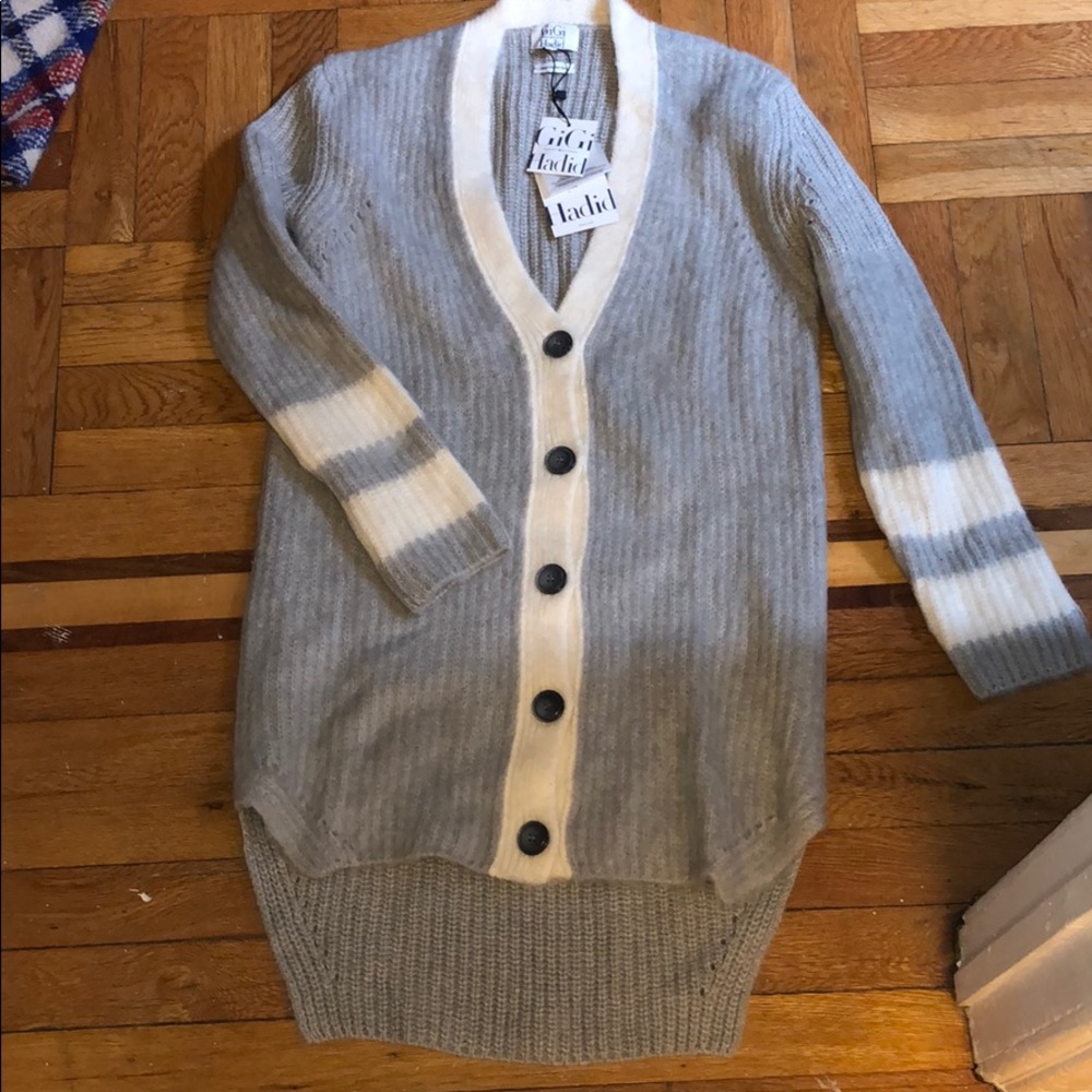 Fluffy long cardigan